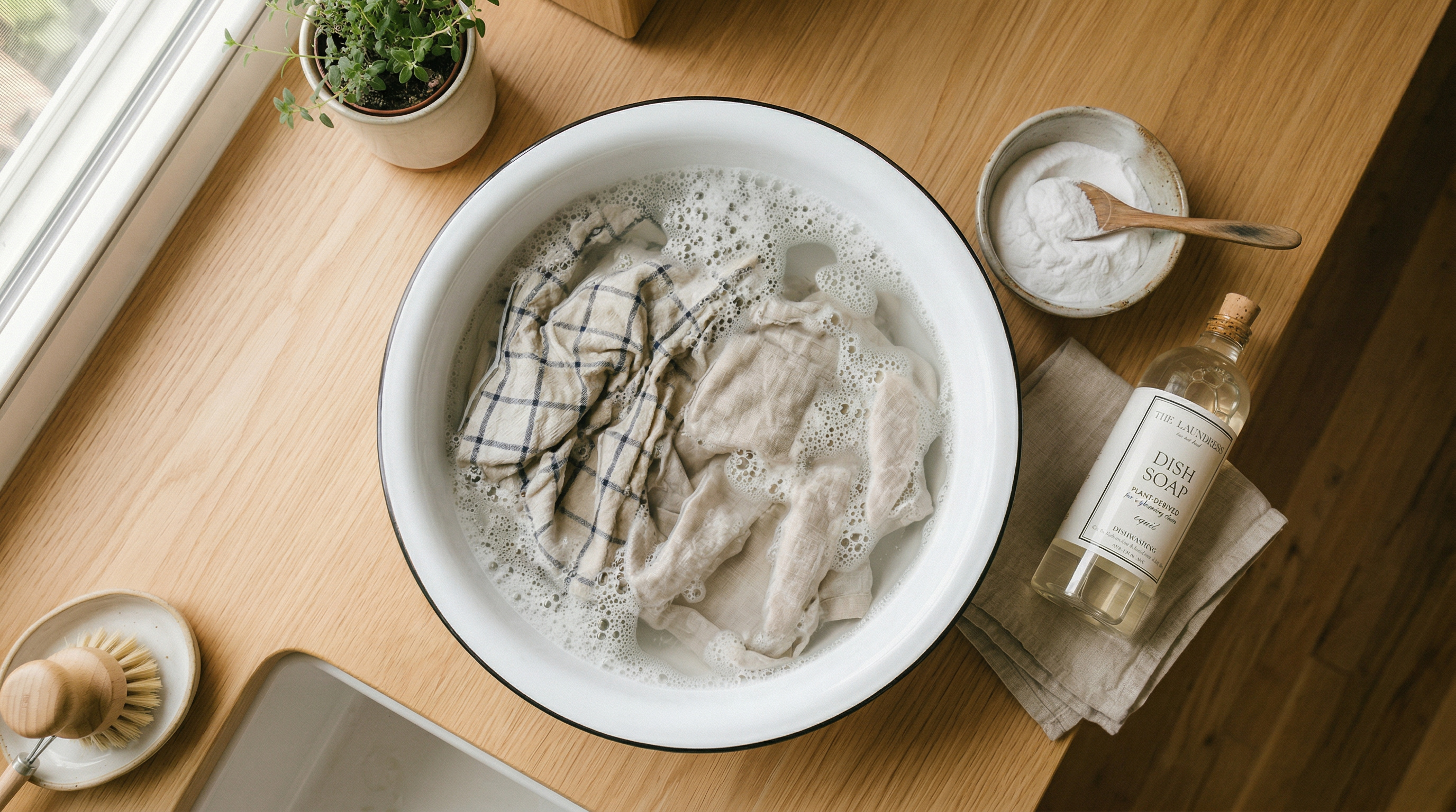 Стирка кухонных полотенец