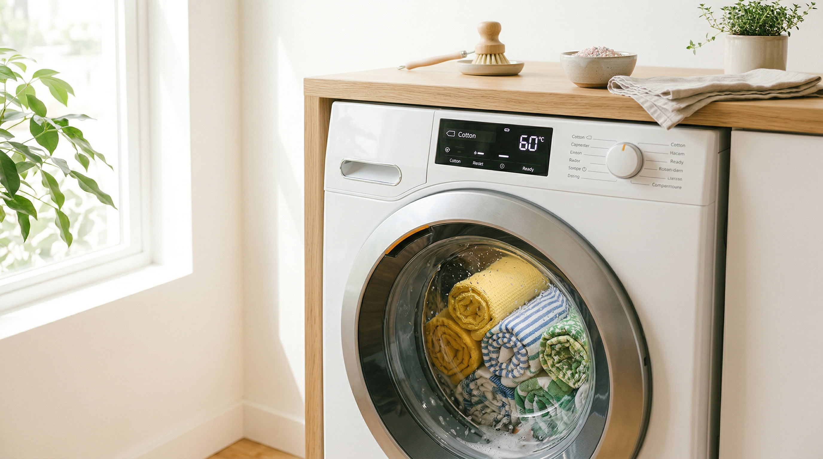 Стирка кухонных полотенец в машине